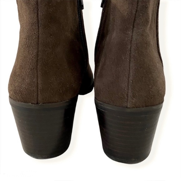 Lands End Chelsea Ankle Boots Sz 7.5 Brown Suede - Picture 8 of 15